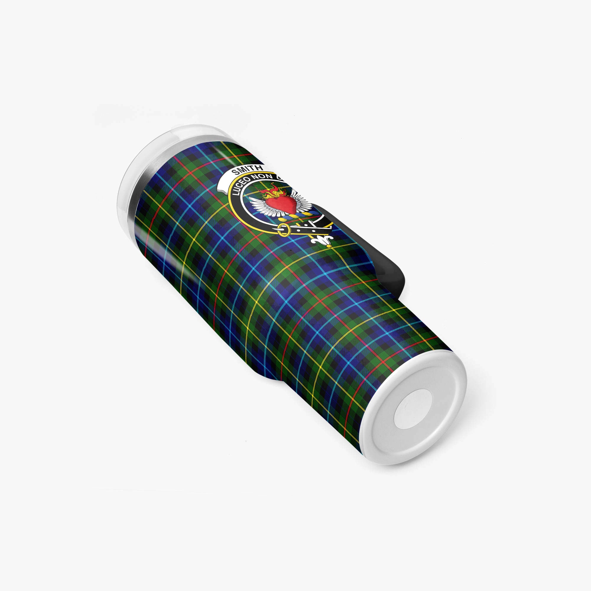 Smith Modern Tartan Crest 40 oz Insulated Tumbler with Handle
