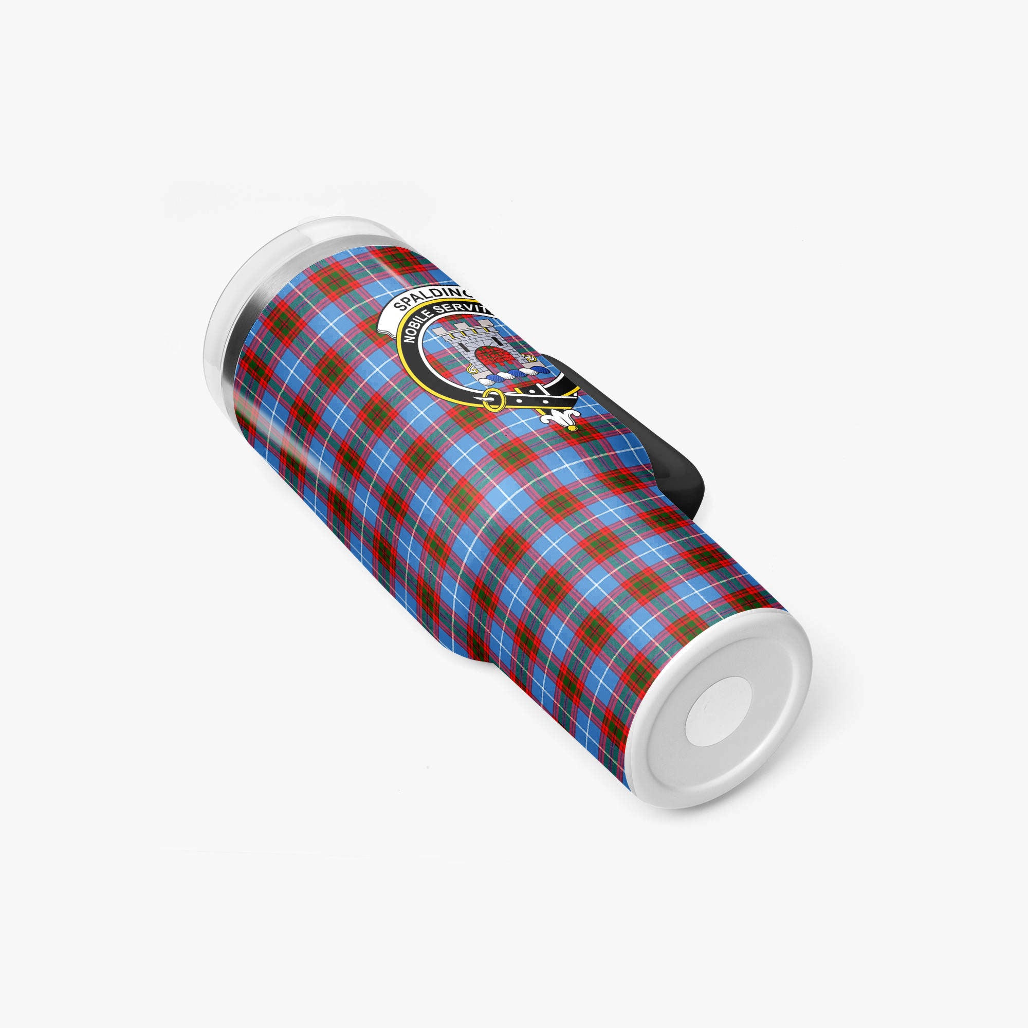 Spalding Tartan Crest 40 oz Insulated Tumbler with Handle