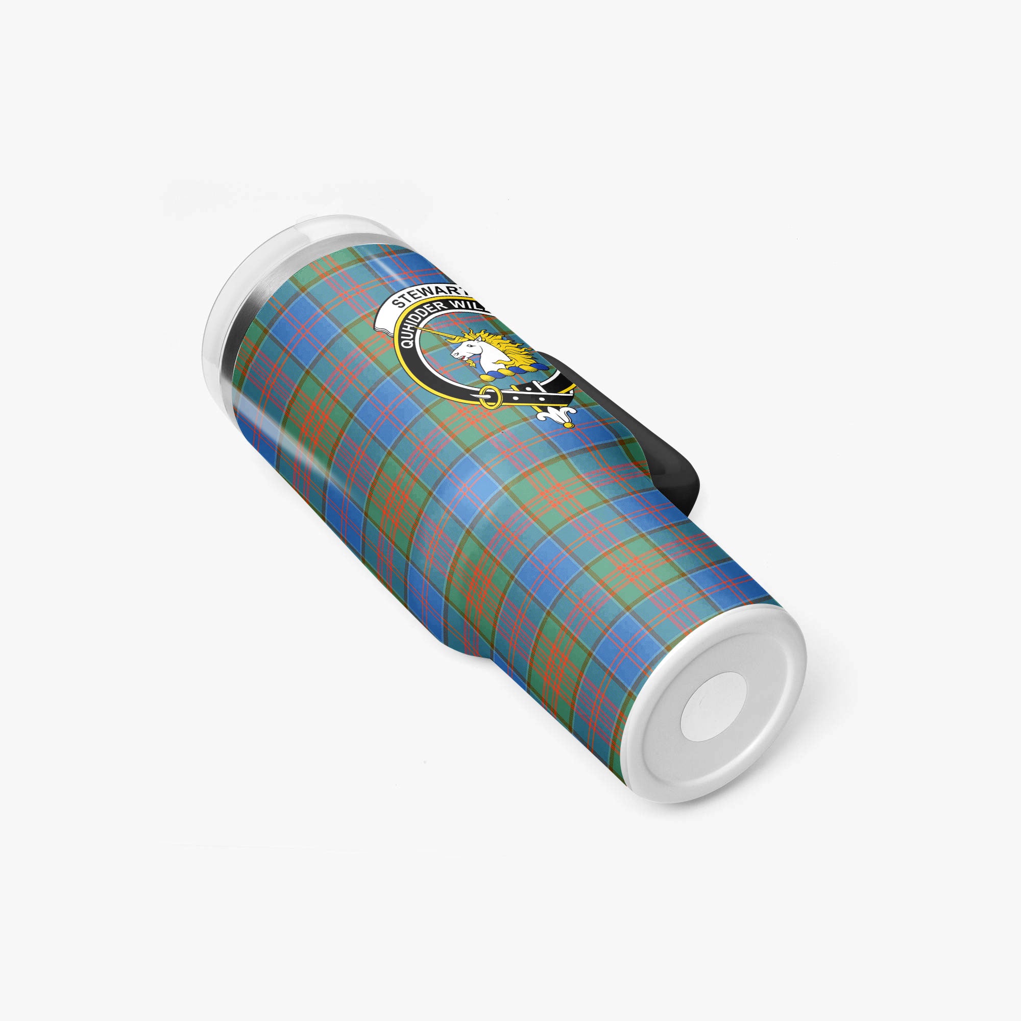 Stewart of Appin Hunting Ancient Tartan Crest 40 oz Insulated Tumbler with Handle