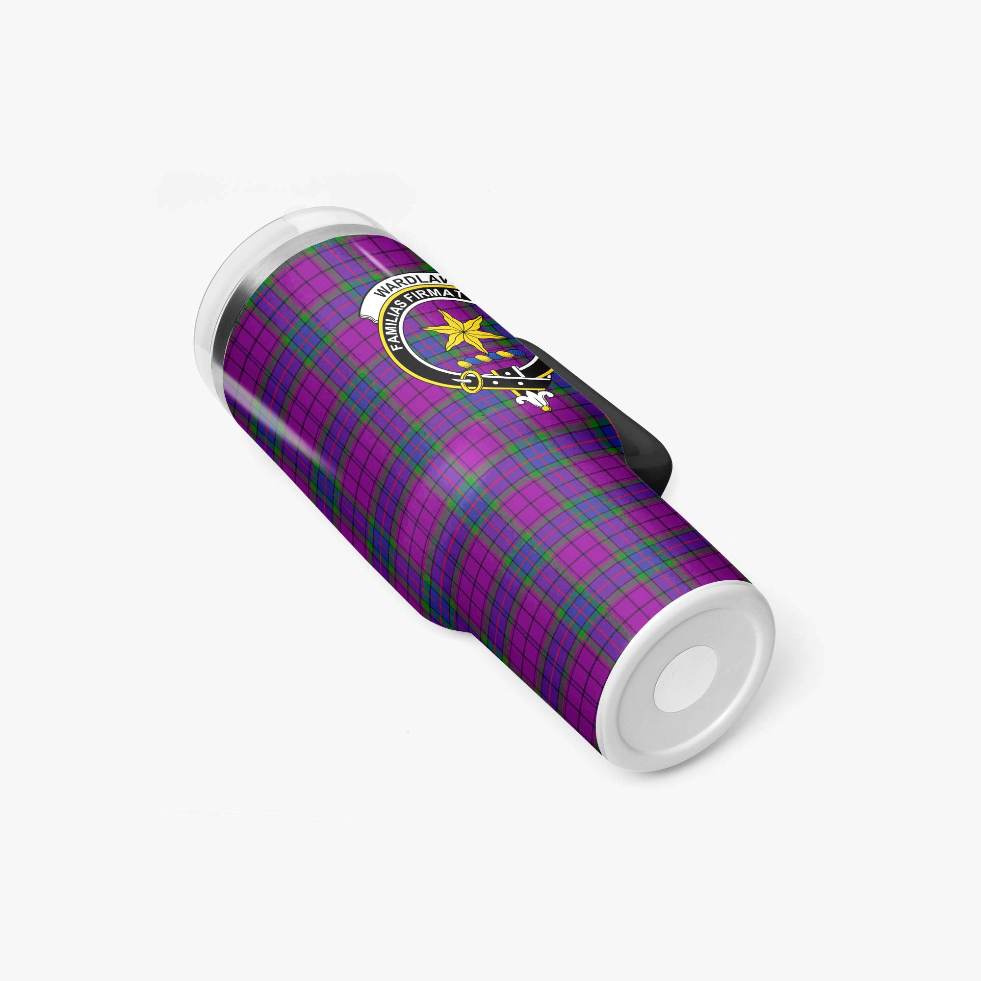 Wardlaw Modern Tartan Crest 40 oz Insulated Tumbler with Handle