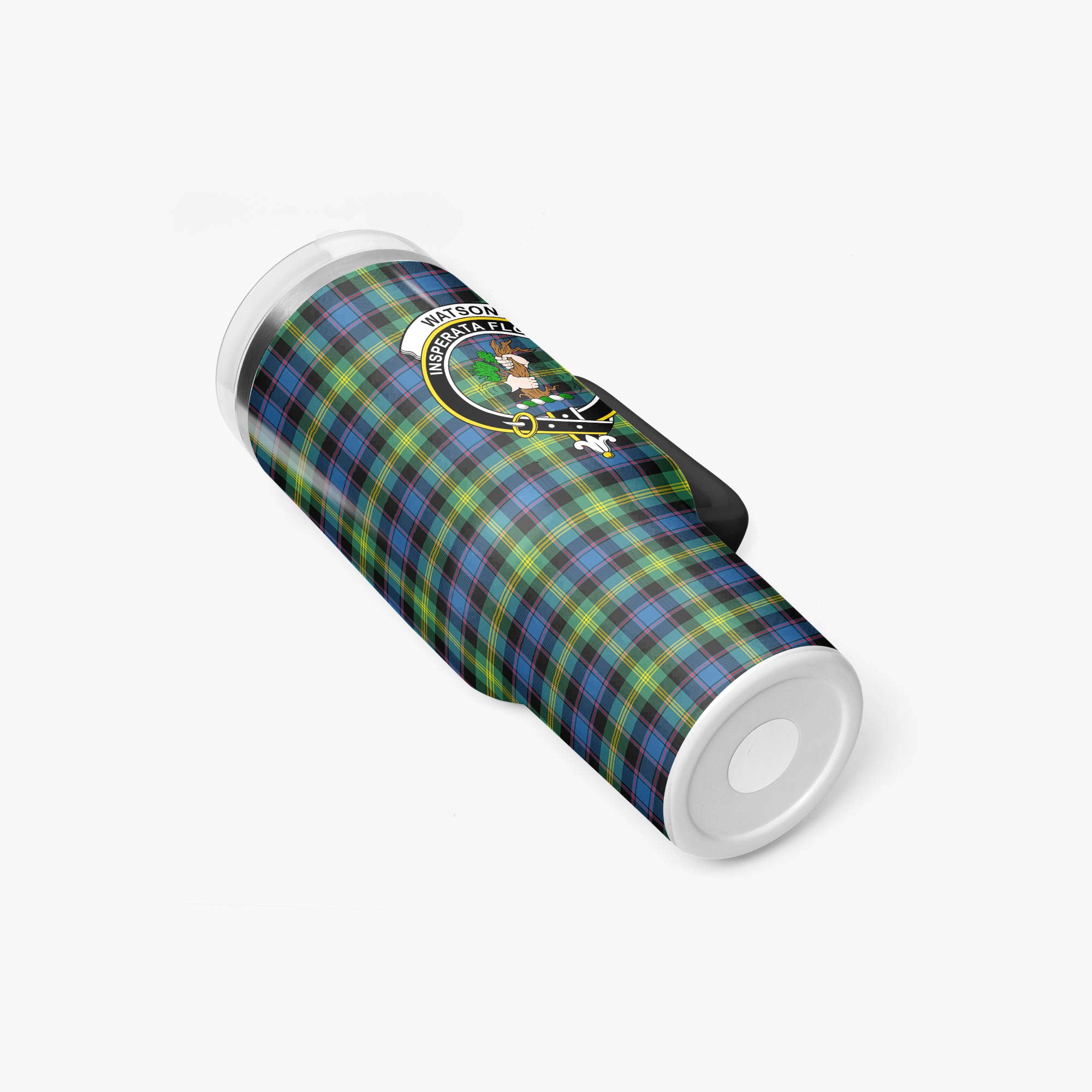 Watson Ancient Tartan Crest 40 oz Insulated Tumbler with Handle