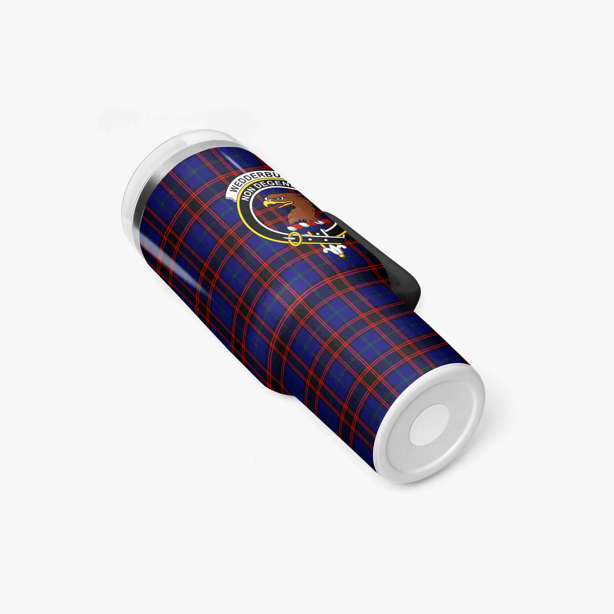 Wedderburn Tartan Crest 40 oz Insulated Tumbler with Handle