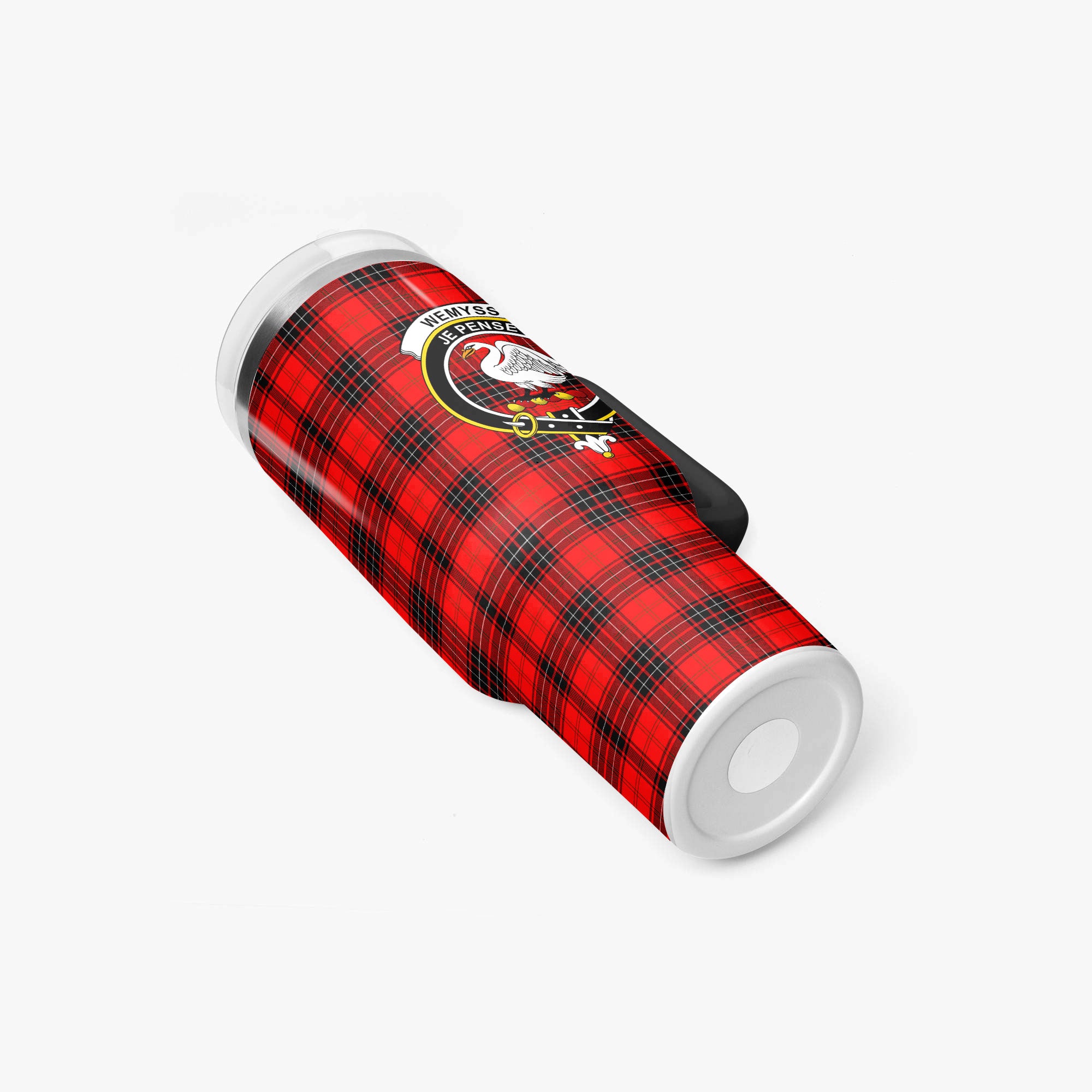 Wemyss Modern Tartan Crest 40 oz Insulated Tumbler with Handle