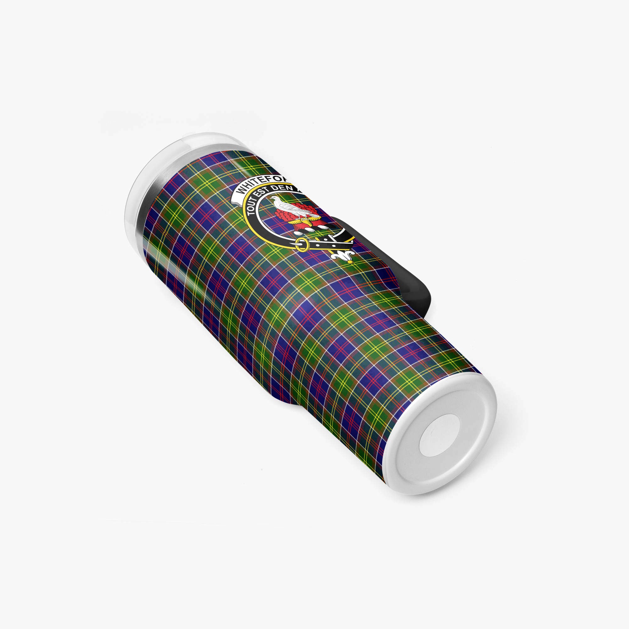 Whiteford Tartan Crest 40 oz Insulated Tumbler with Handle