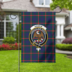 Agnew Modern Tartan Crest Garden Flag