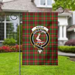 Ainslie Tartan Crest Garden Flag