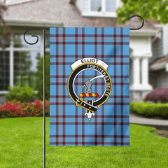 Elliot Ancient Tartan Crest Garden Flag