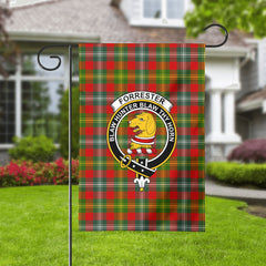 Forrester Tartan Crest Garden Flag