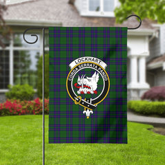 Lockhart Modern Tartan Crest Garden Flag