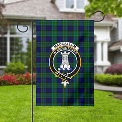 MacCallum Modern Tartan Crest Garden Flag