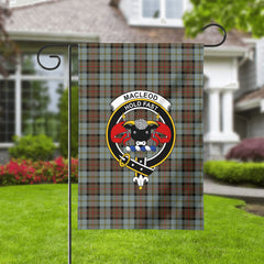 MacLeod of Harris Weathered Tartan Crest Garden Flag