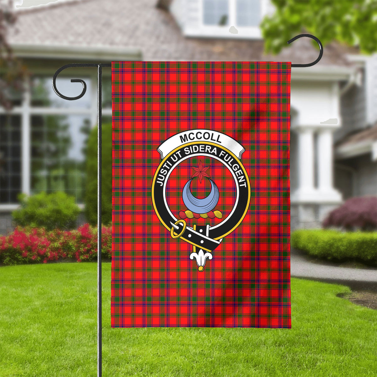 McColl Tartan Crest Garden Flag