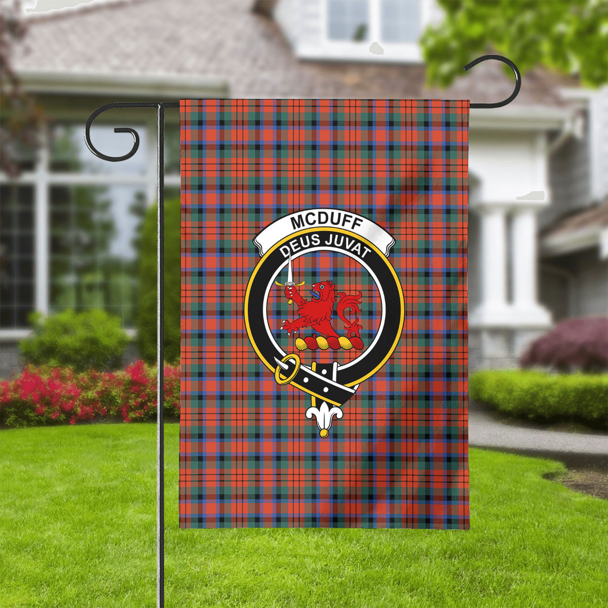 McDuff Ancient Tartan Crest Garden Flag