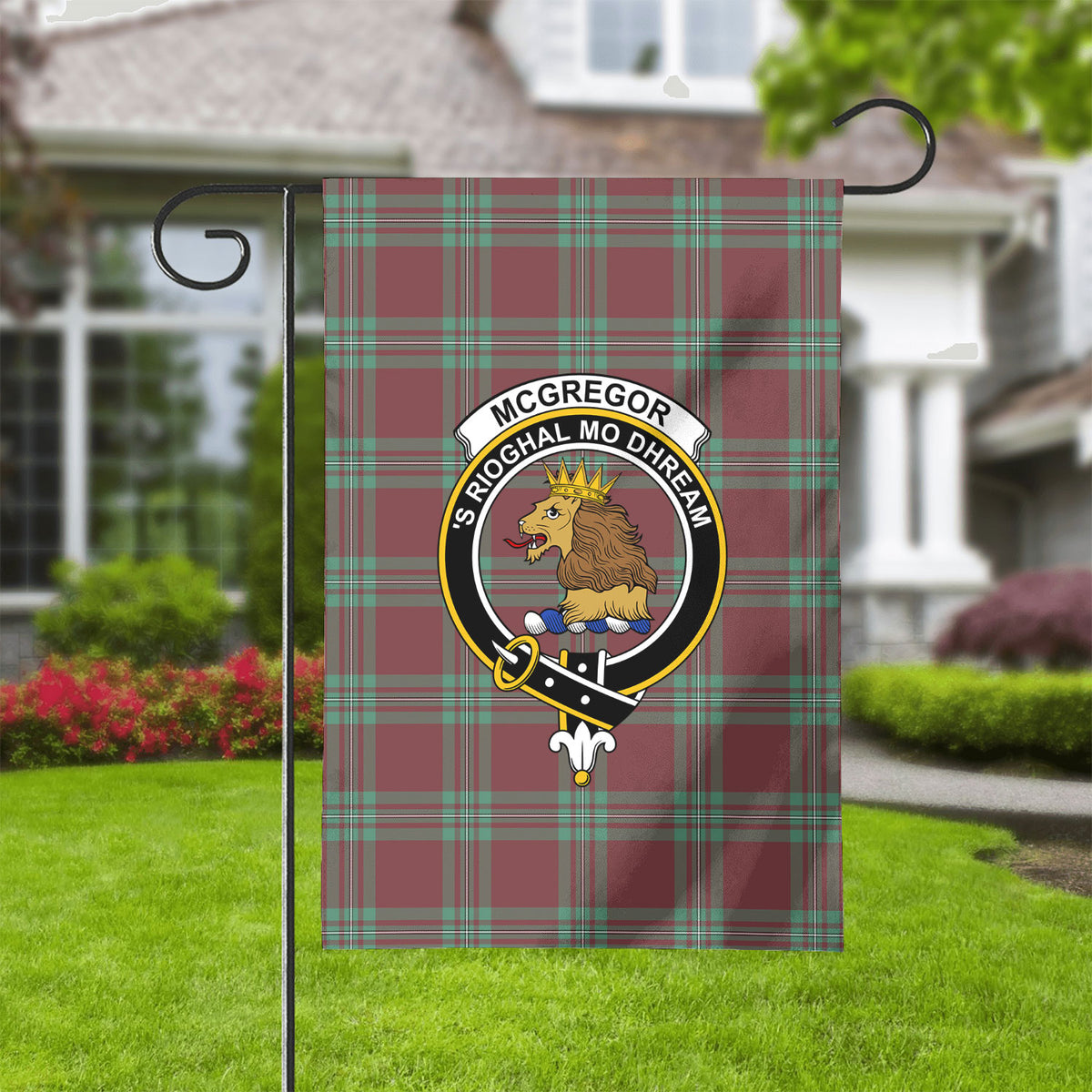 McGregor Hunting Ancient Tartan Crest Garden Flag