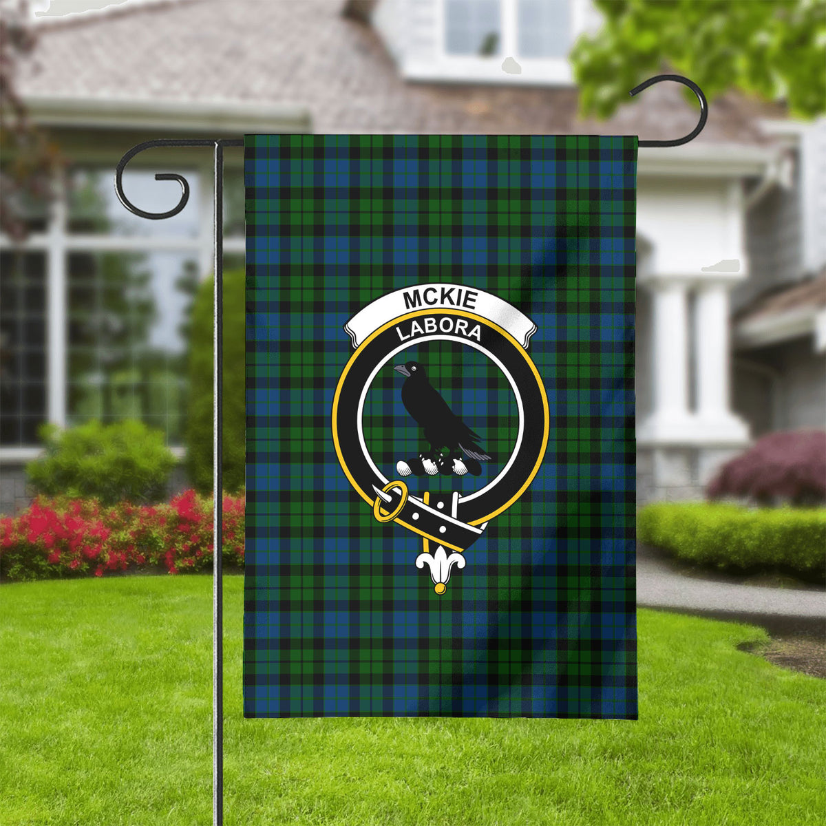 McKie Tartan Crest Garden Flag