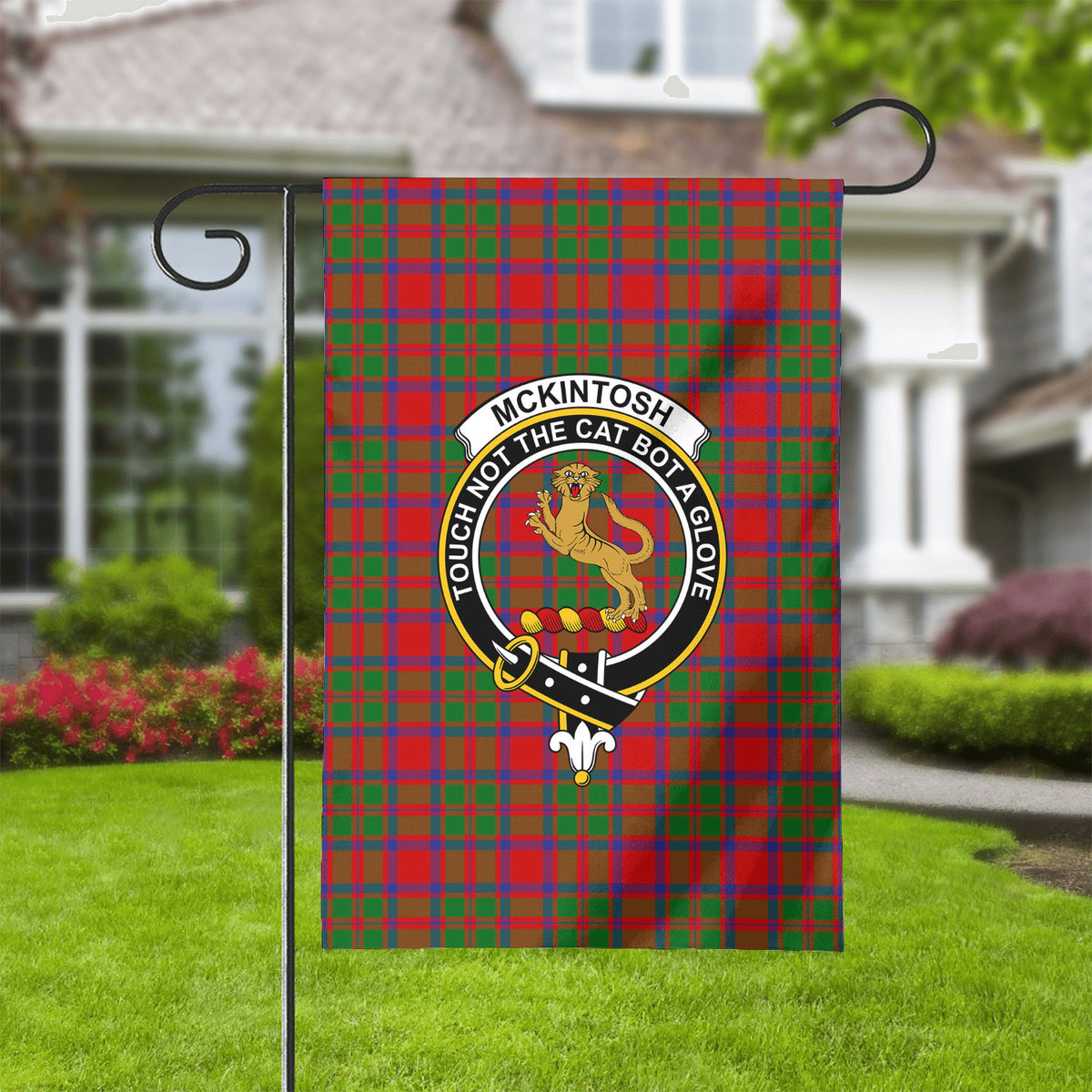McKintosh Modern Tartan Crest Garden Flag