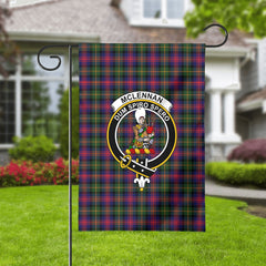 McLennan Modern Tartan Crest Garden Flag