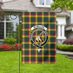McMillan Old Modern Tartan Crest Garden Flag
