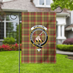 McMillan Old Weathered Tartan Crest Garden Flag