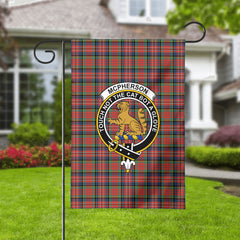 McPherson Ancient Tartan Crest Garden Flag