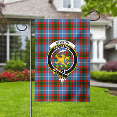 Newton Tartan Crest Garden Flag