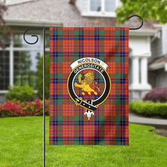 Nicolson Ancient Old Tartan Crest Garden Flag
