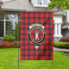 Robertson Modern Tartan Crest Garden Flag