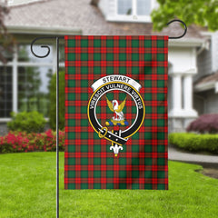 Stewart Atholl Modern Tartan Crest Garden Flag