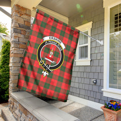 Erskine Modern Tartan Crest Garden Flag