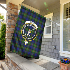 Gunn Modern Tartan Crest Garden Flag