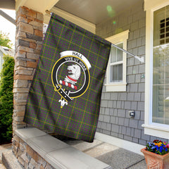 Hall Tartan Crest Garden Flag