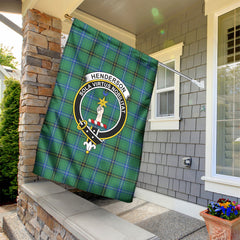 Henderson Ancient Tartan Crest Garden Flag