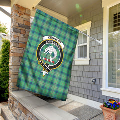 Kennedy Ancient Tartan Crest Garden Flag