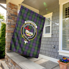 MacDonald Tartan Crest Garden Flag