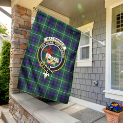 MacDonald of the Isles Hunting Modern Tartan Crest Garden Flag
