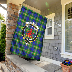 Maitland Tartan Crest Garden Flag