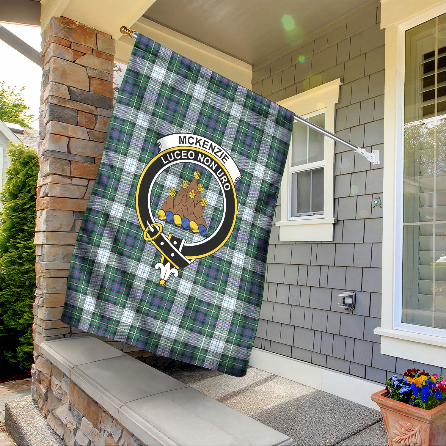 McKenzie Dress Ancient Tartan Crest Garden Flag