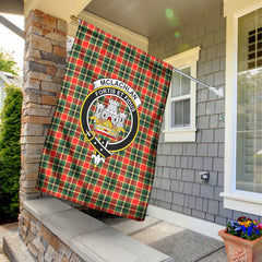 McLachlan Hunting Modern Tartan Crest Garden Flag