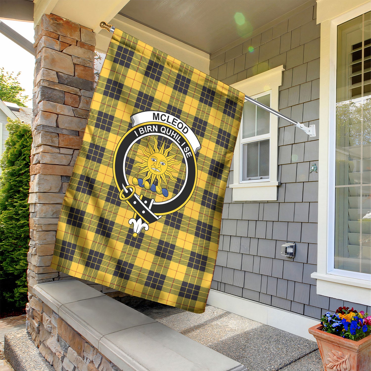 McLeod of Lewis Ancient Tartan Crest Garden Flag