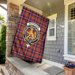 McPherson Modern Tartan Crest Garden Flag