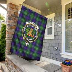 McThomas Modern Tartan Crest Garden Flag