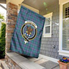 Sandilands Tartan Crest Garden Flag