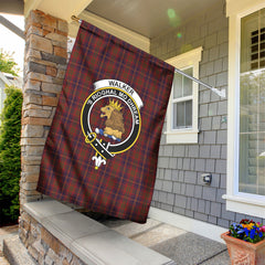 Walker Tartan Crest Garden Flag