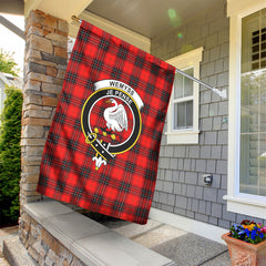 Wemyss Modern Tartan Crest Garden Flag