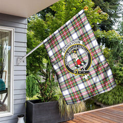 Dennistoun Tartan Crest Garden Flag