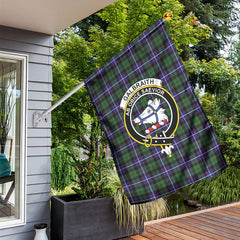 Galbraith Modern Tartan Crest Garden Flag