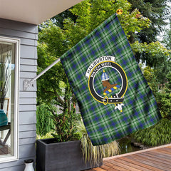 Haliburton Tartan Crest Garden Flag