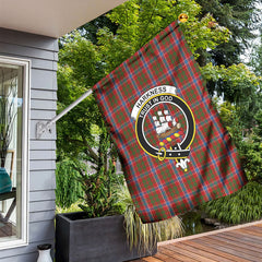 Harkness Dress Tartan Crest Garden Flag