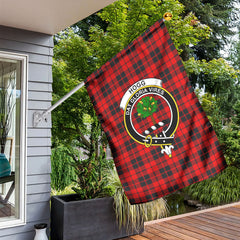 Hogg Tartan Crest Garden Flag