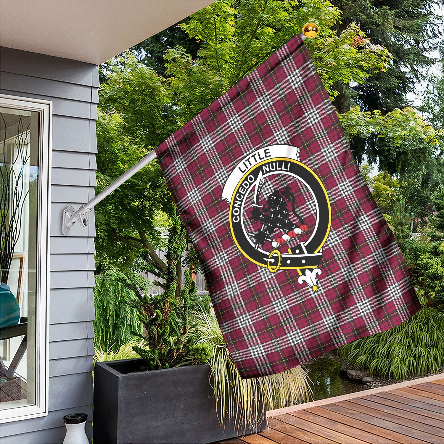 Little Tartan Crest Garden Flag